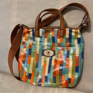 Fossil Multicolor colorblock Women's Crossbody bag Key-Per y2k